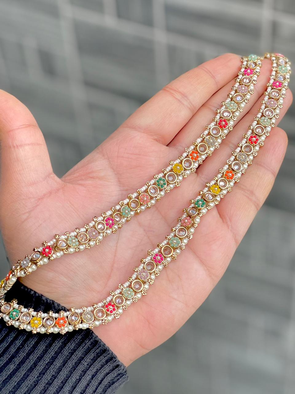 Beautiful Premium Quality Pakistani Look Reverse Ad Stone Work  Payal…. No Compromise In Quality…..